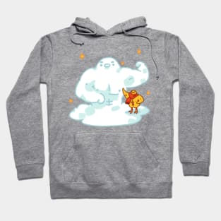 Proud Chicken and His Snowman Hoodie